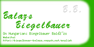 balazs biegelbauer business card